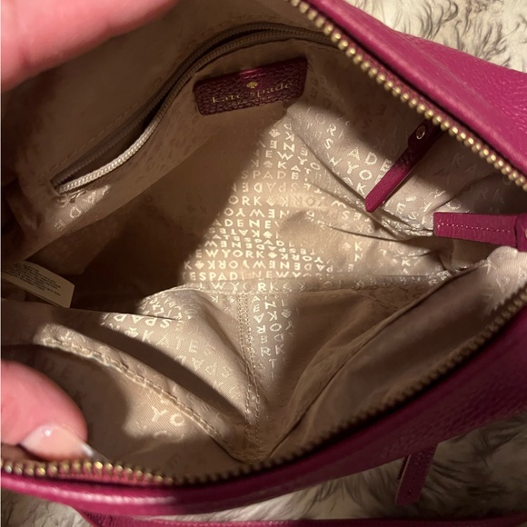 Kate Spade Raspberry Leather Crossbody Bag - Picture 4 of 7